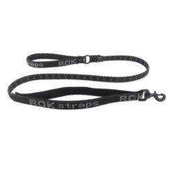 Rok Straps Reflective Black Dog Lead